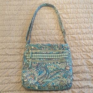 Vera Bradley Teal Paisley Shoulder Bag